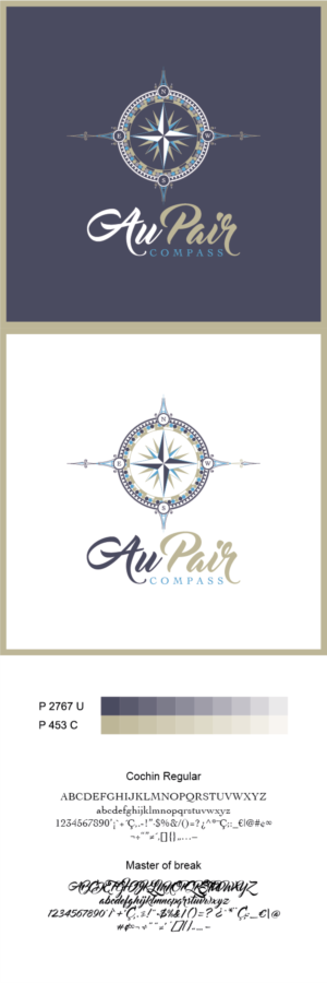Logo Design by RFH for Au Pair Compass | Design: #10263770