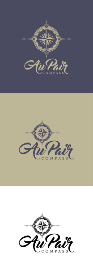 Logo Design by RFH for Au Pair Compass | Design: #10263772
