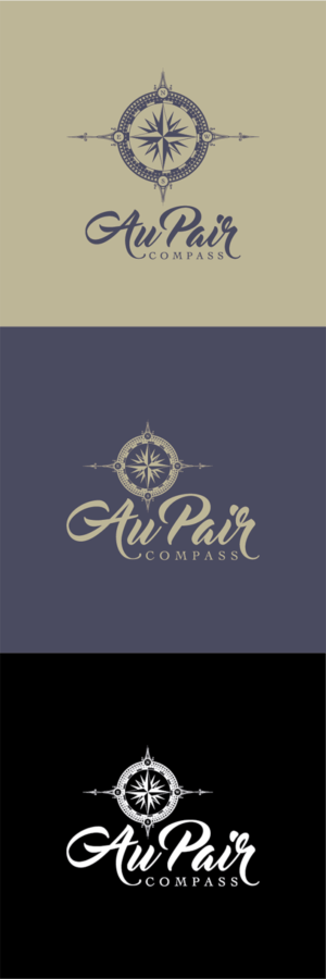 Logo Design by RFH for Au Pair Compass | Design: #10263774