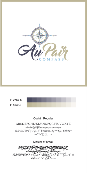 Logo Design by RFH for Au Pair Compass | Design: #10266471