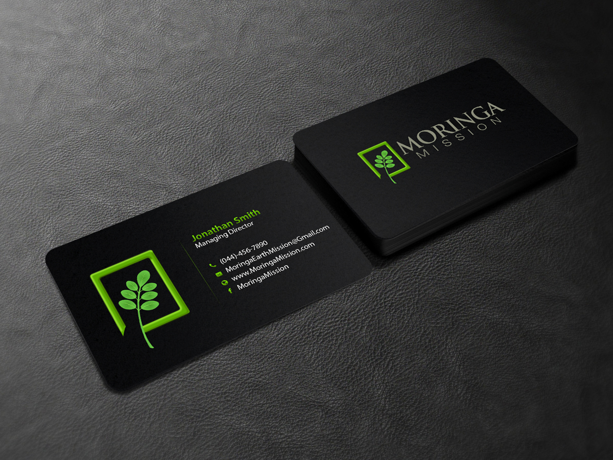 Visitenkarten-Design von Creations Box 2015 für Moringa Mission | Design #10190779