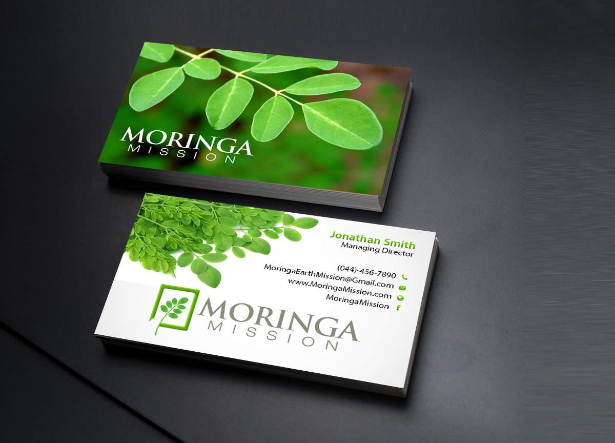 Business Card Design by Creations Box 2015 for Moringa Mission | Design #10190782