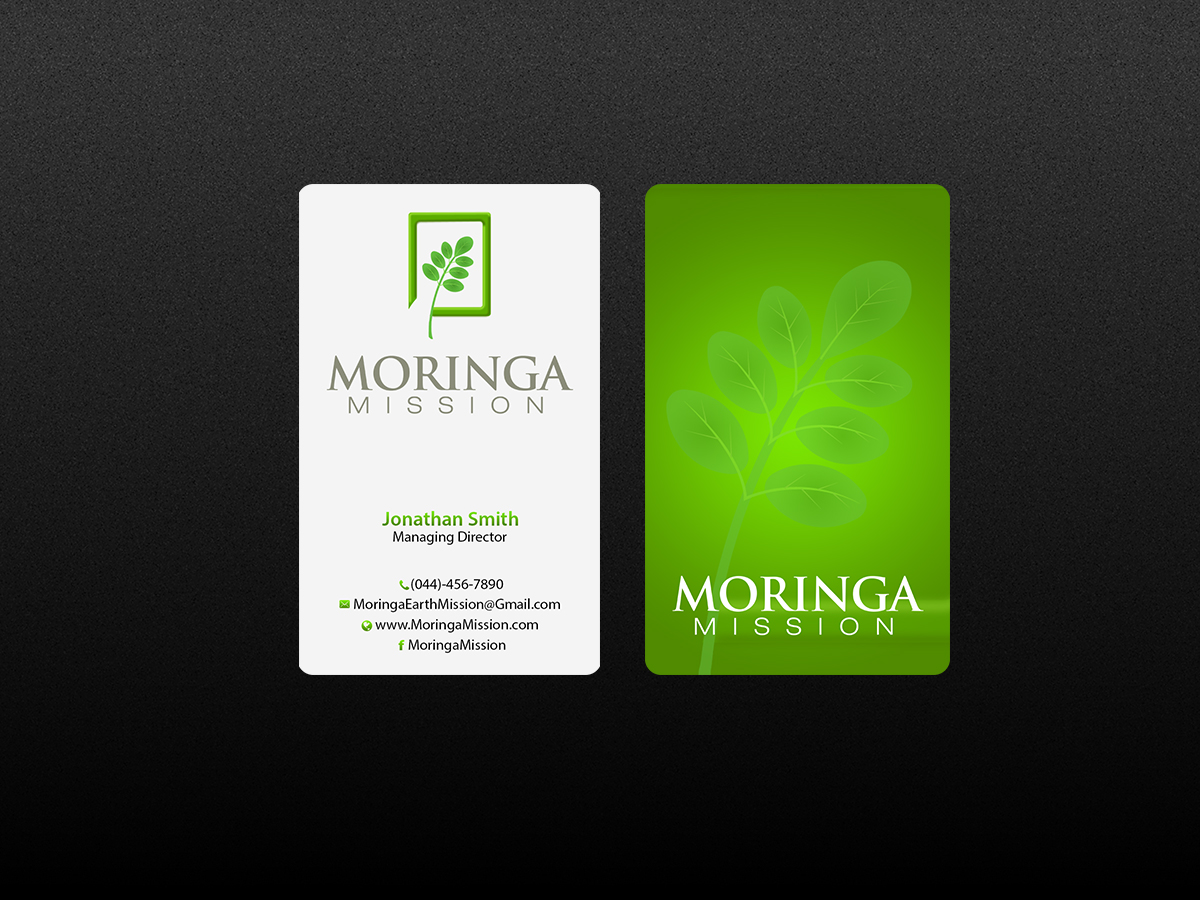 Diseño de Tarjeta de Presentación por Creations Box 2015 para Moringa Mission | Diseño #10190783