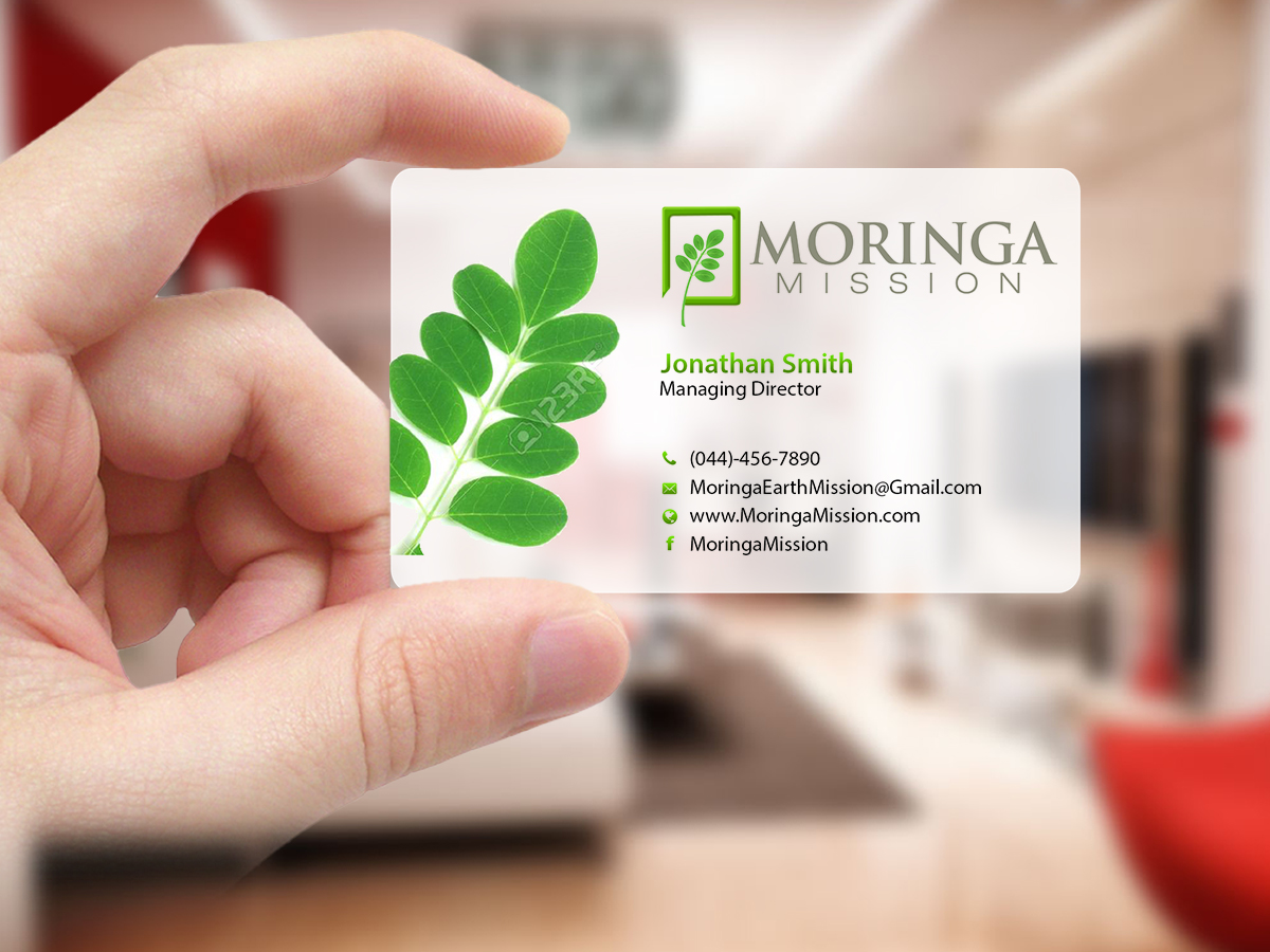 Diseño de Tarjeta de Presentación por Creations Box 2015 para Moringa Mission | Diseño #10190790