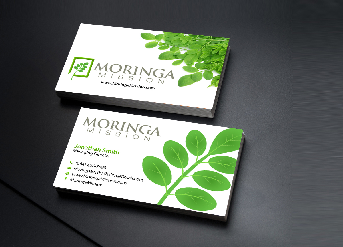 Business Card Design by Creations Box 2015 for Moringa Mission | Design #10190793