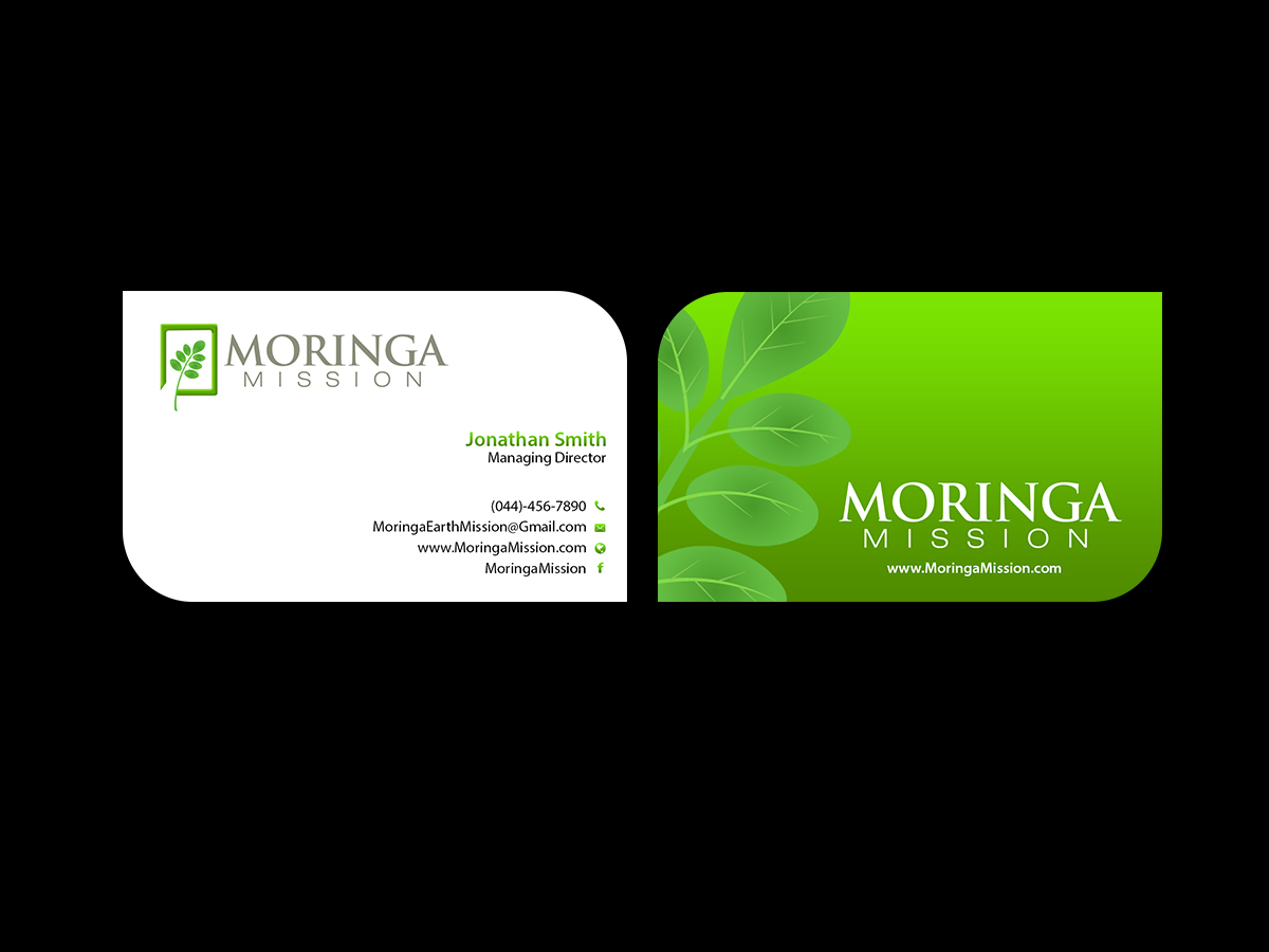 Diseño de Tarjeta de Presentación por Creations Box 2015 para Moringa Mission | Diseño #10190795