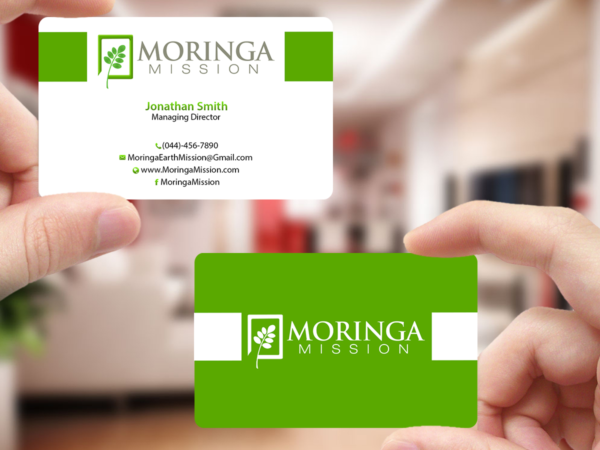 Diseño de Tarjeta de Presentación por Creations Box 2015 para Moringa Mission | Diseño #10190799