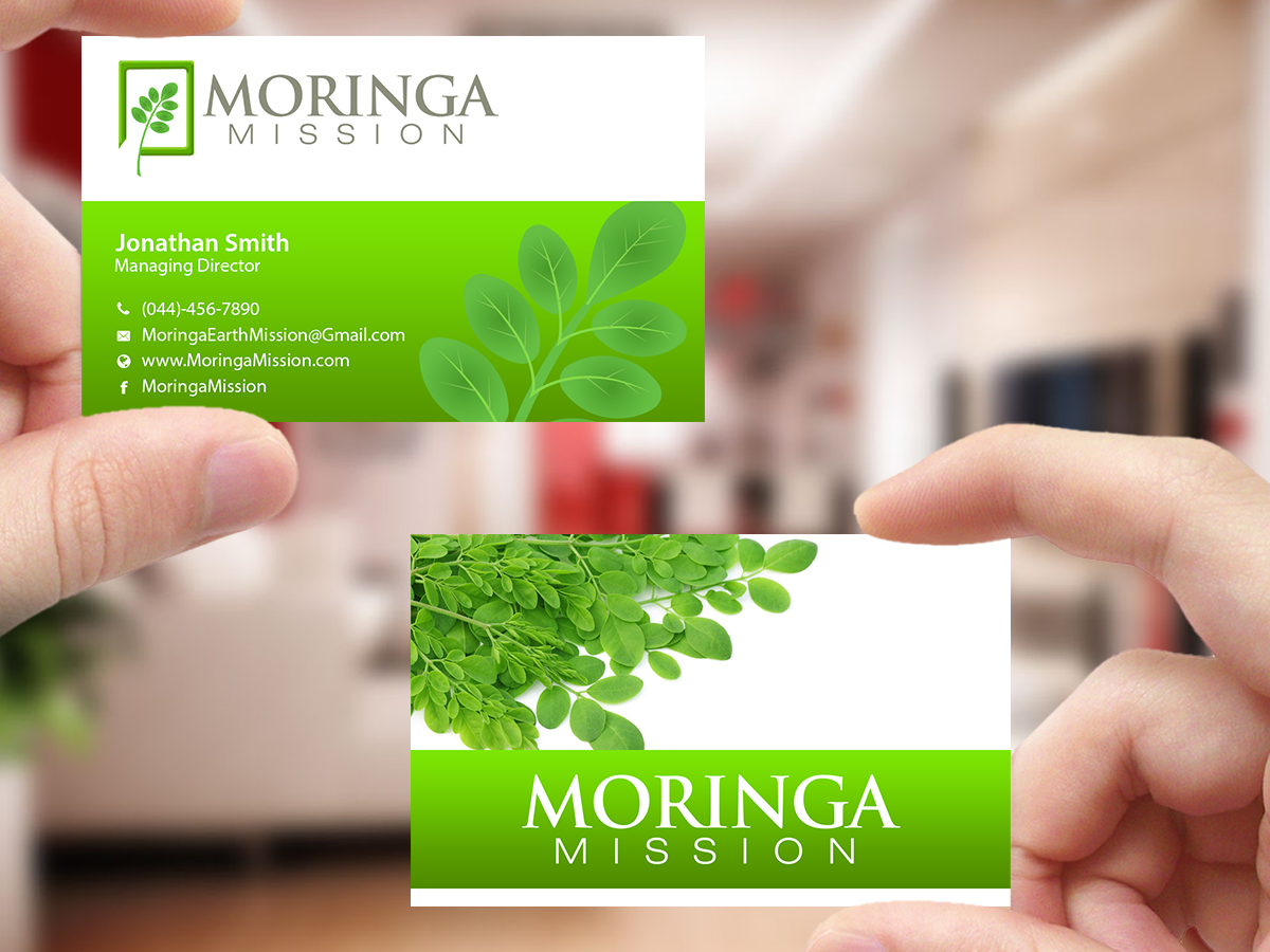 Diseño de Tarjeta de Presentación por Creations Box 2015 para Moringa Mission | Diseño #10190803