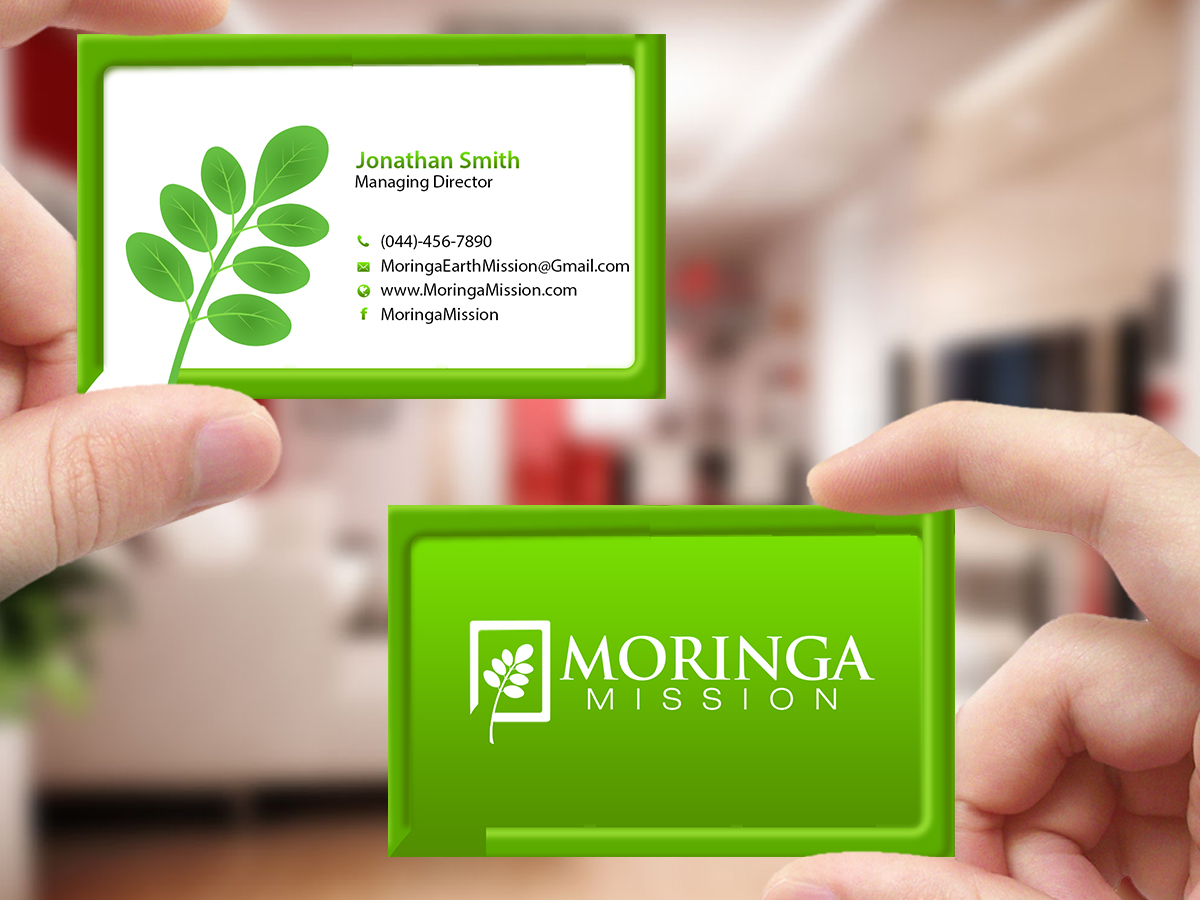 Diseño de Tarjeta de Presentación por Creations Box 2015 para Moringa Mission | Diseño #10190805