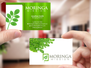Visitenkarten-Design von Creations Box 2015 für Moringa Mission | Design: #10190806