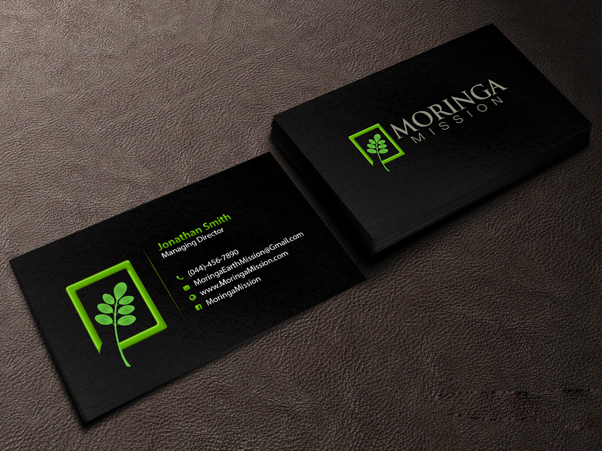 Business Card Design by Creations Box 2015 for Moringa Mission | Design #10204701