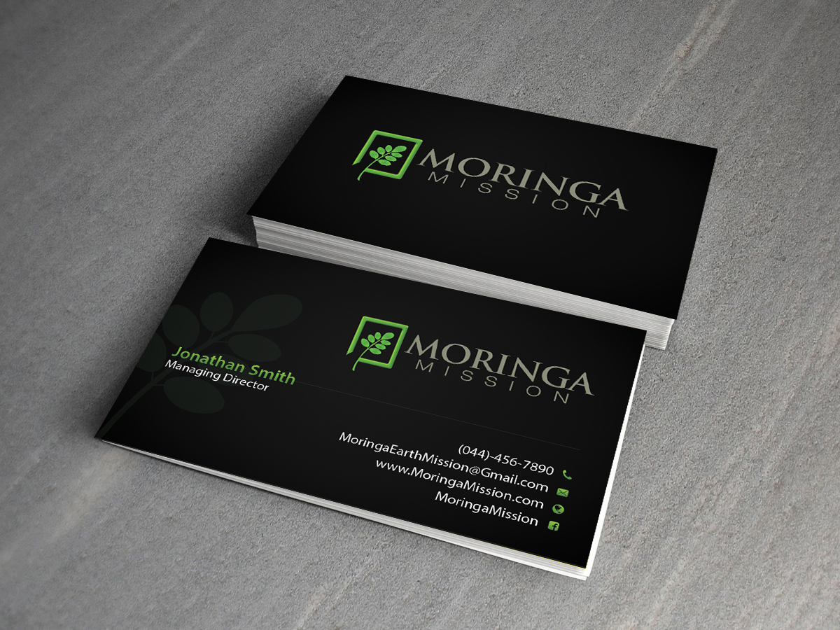 Business Card Design by Creations Box 2015 for Moringa Mission | Design #10204702
