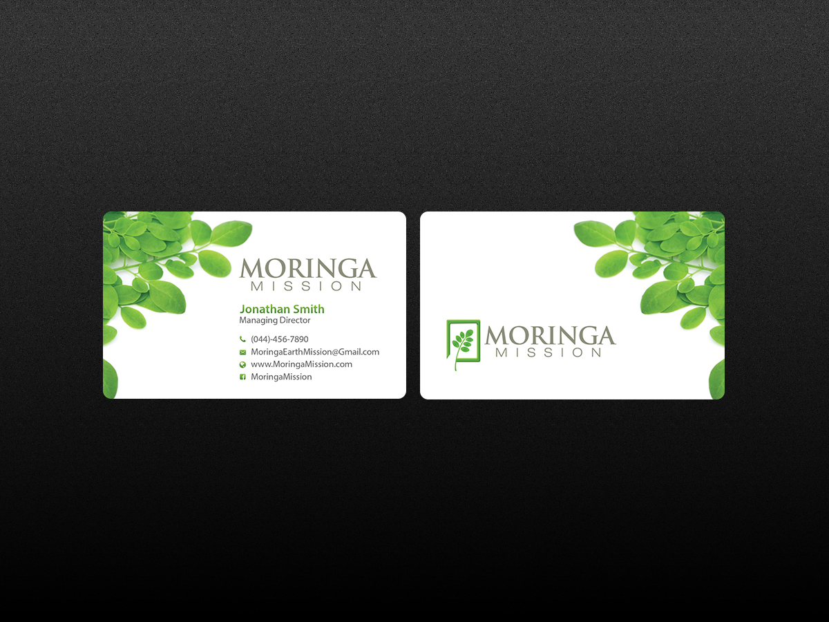 Business Card Design by Creations Box 2015 for Moringa Mission | Design #10204706