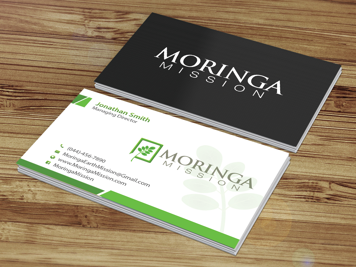 Diseño de Tarjeta de Presentación por Creations Box 2015 para Moringa Mission | Diseño #10204707