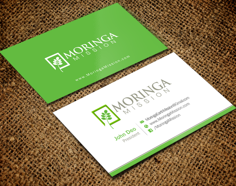 Business Card Design by Brand aid for Moringa Mission | Design #10200578