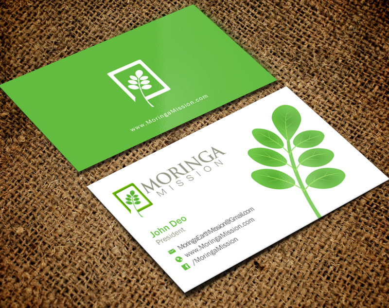 Business Card Design by Brand aid for Moringa Mission | Design #10200579