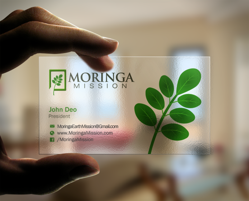 Diseño de Tarjeta de Presentación por Brand aid para Moringa Mission | Diseño #10200581