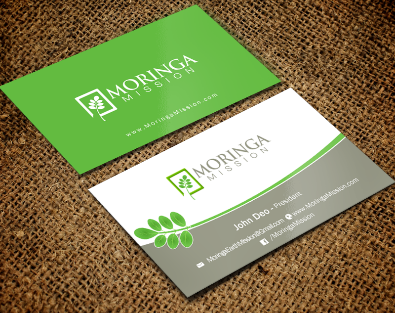 Business Card Design by Brand aid for Moringa Mission | Design #10200585