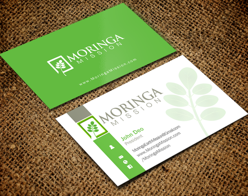Business Card Design by Brand aid for Moringa Mission | Design #10200587