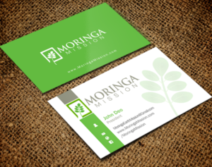 Business Card Design by Brand aid for Moringa Mission | Design: #10200587