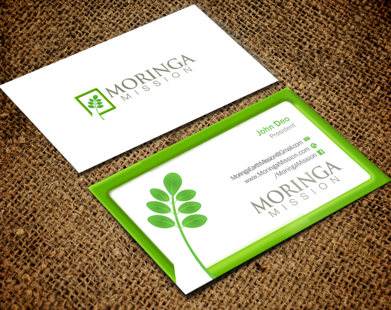 Business Card Design by Brand aid for Moringa Mission | Design #10200590