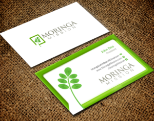 Business Card Design by Brand aid for Moringa Mission | Design: #10200590