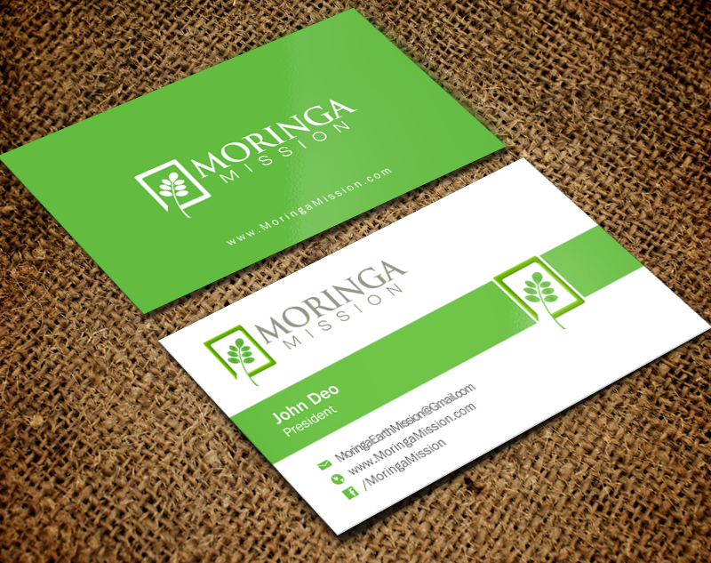 Business Card Design by Brand aid for Moringa Mission | Design #10200592