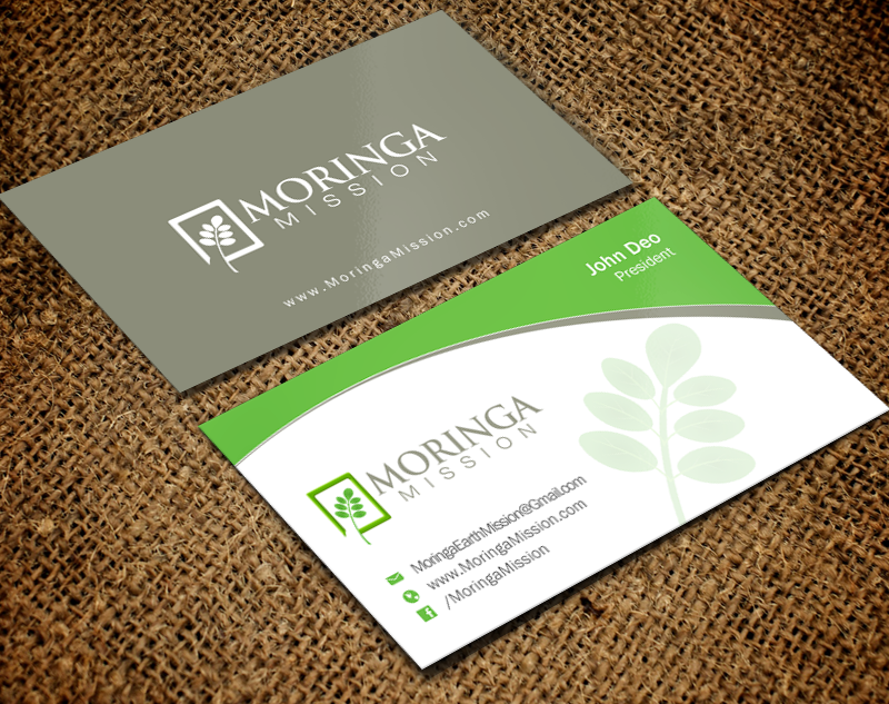 Business Card Design by Brand aid for Moringa Mission | Design #10200593