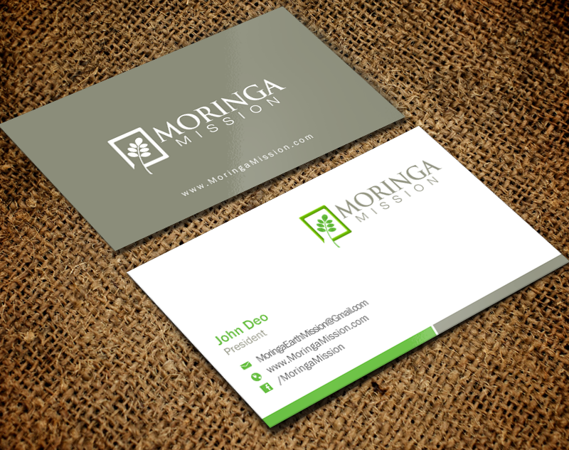 Business Card Design by Brand aid for Moringa Mission | Design #10200598