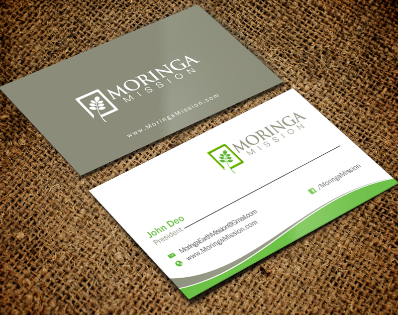 Business Card Design by Brand aid for Moringa Mission | Design #10200599