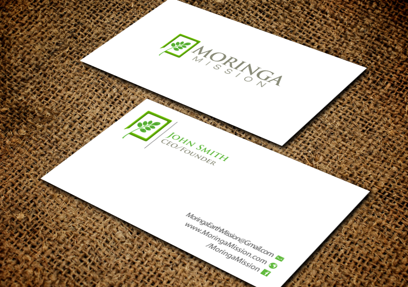 Design de Carte de Visite par chandrayaan.creative pour Moringa Mission | Design #10212400