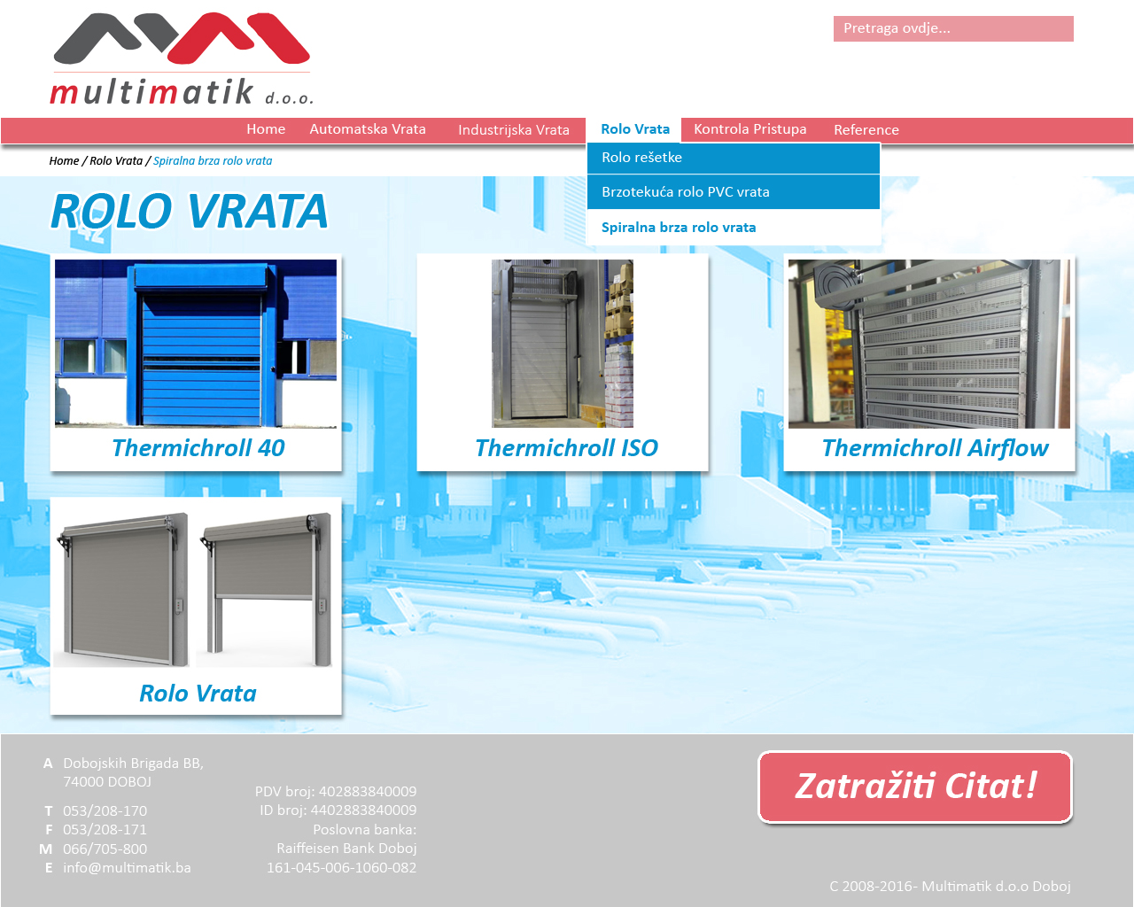 Web Design by chadm87 for Multimatik d.o.o. | Design #10195004