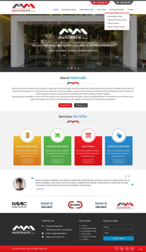 Web Design by pb for Multimatik d.o.o. | Design: #10160213