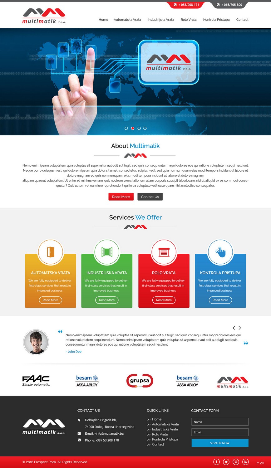 Web-Design von pb für Multimatik d.o.o. | Design #10160214