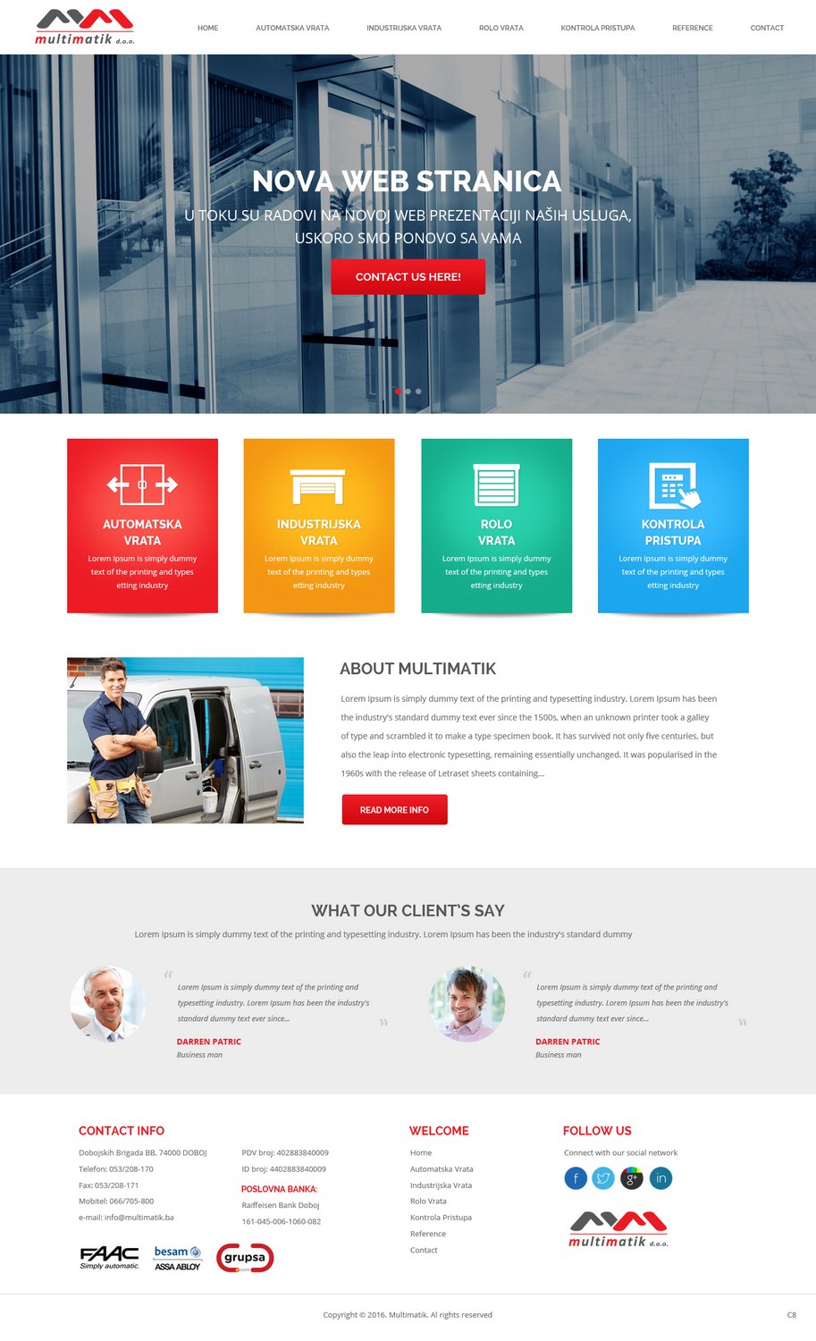 Web Design by pb for Multimatik d.o.o. | Design #10160215