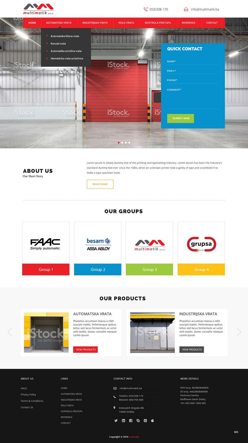 Web Design by pb for Multimatik d.o.o. | Design #10160216