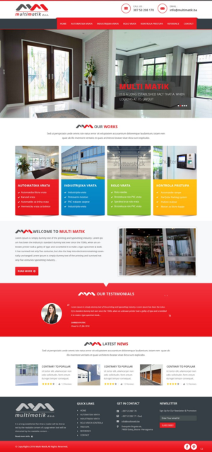 Web Design by pb for Multimatik d.o.o. | Design: #10160222