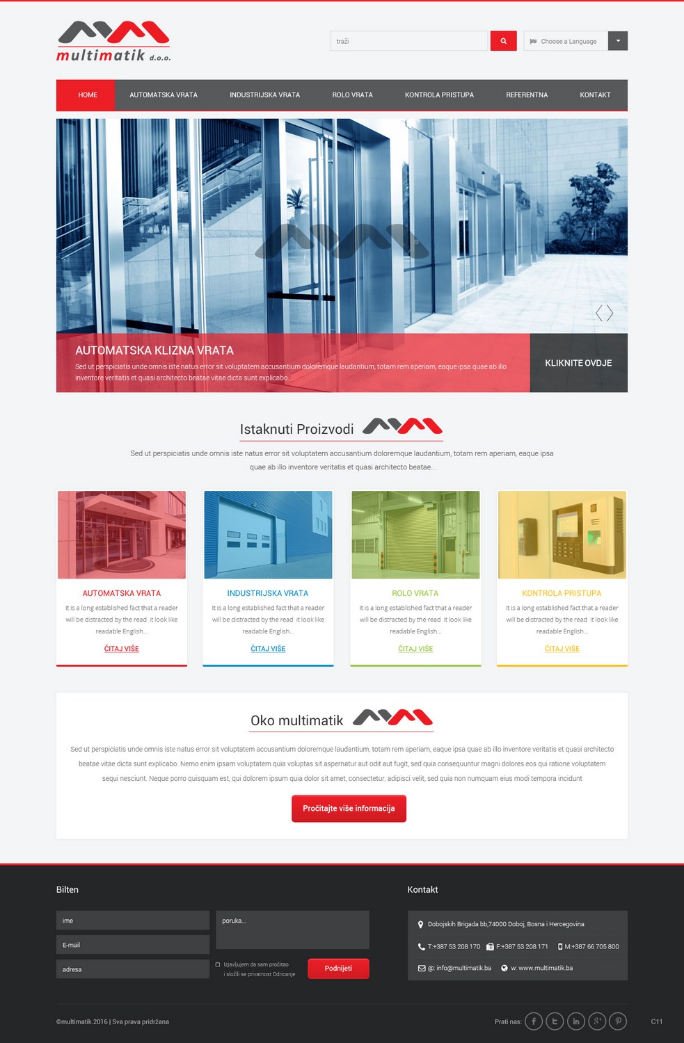 Web-Design von pb für Multimatik d.o.o. | Design #10160224