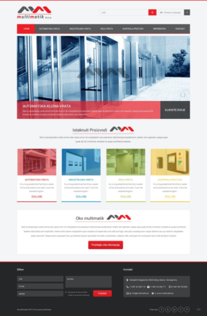 Web Design by pb for Multimatik d.o.o. | Design: #10160224