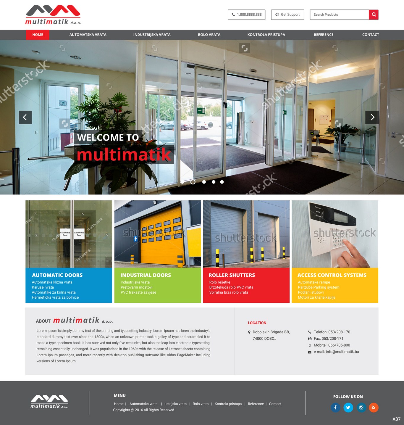 Web Design by pb for Multimatik d.o.o. | Design #10160234