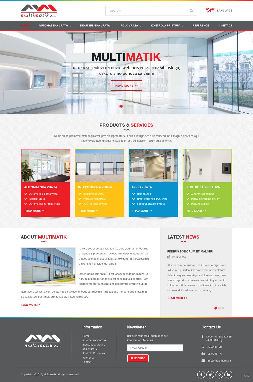 Web-Design von pb für Multimatik d.o.o. | Design #10160236