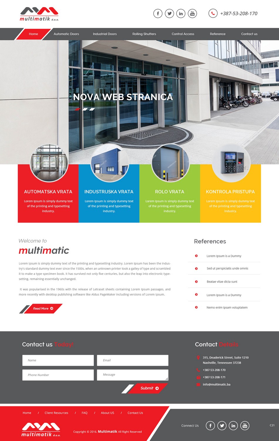 Web-Design von pb für Multimatik d.o.o. | Design #10160237