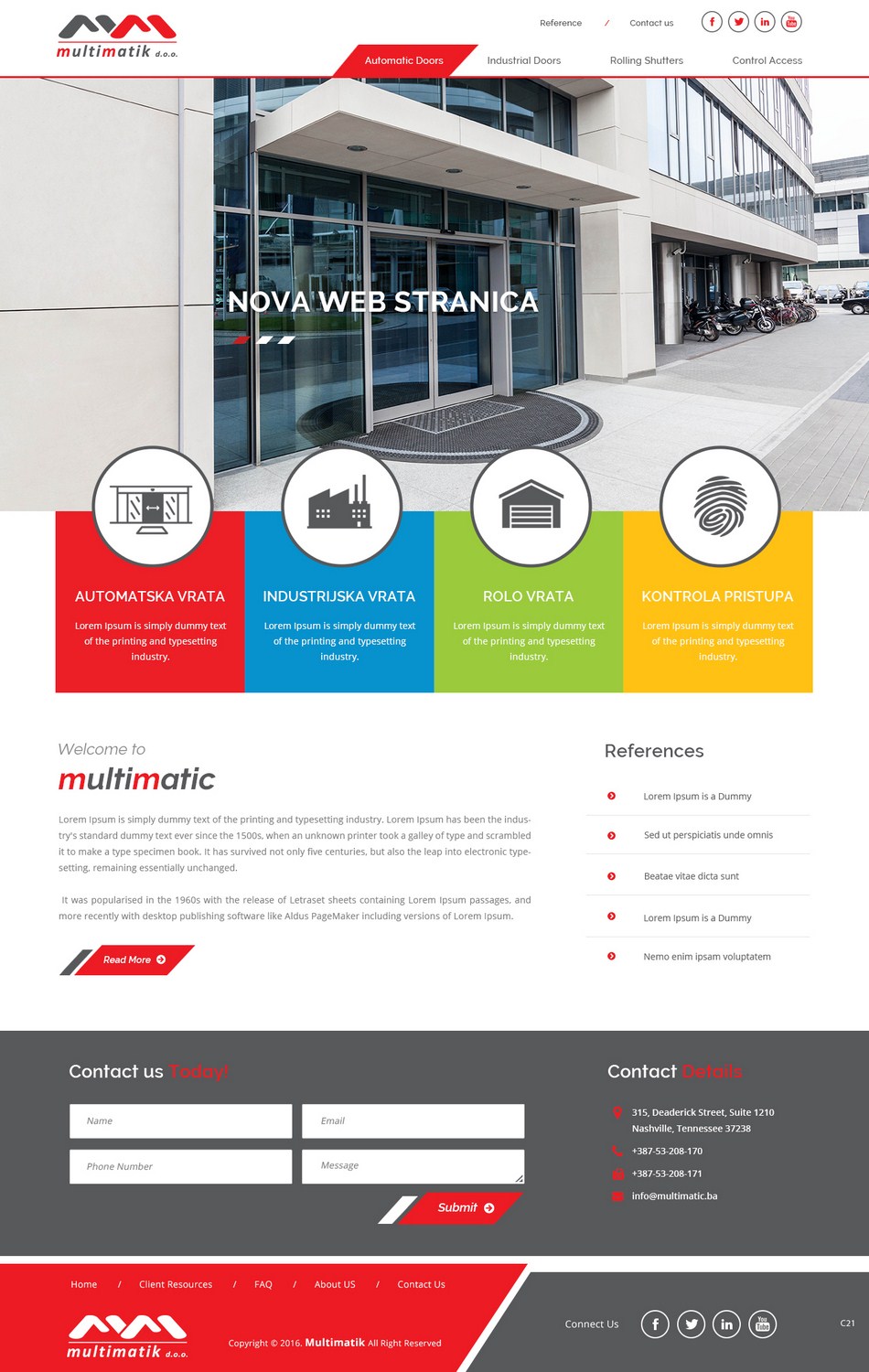 Web-Design von pb für Multimatik d.o.o. | Design #10160238