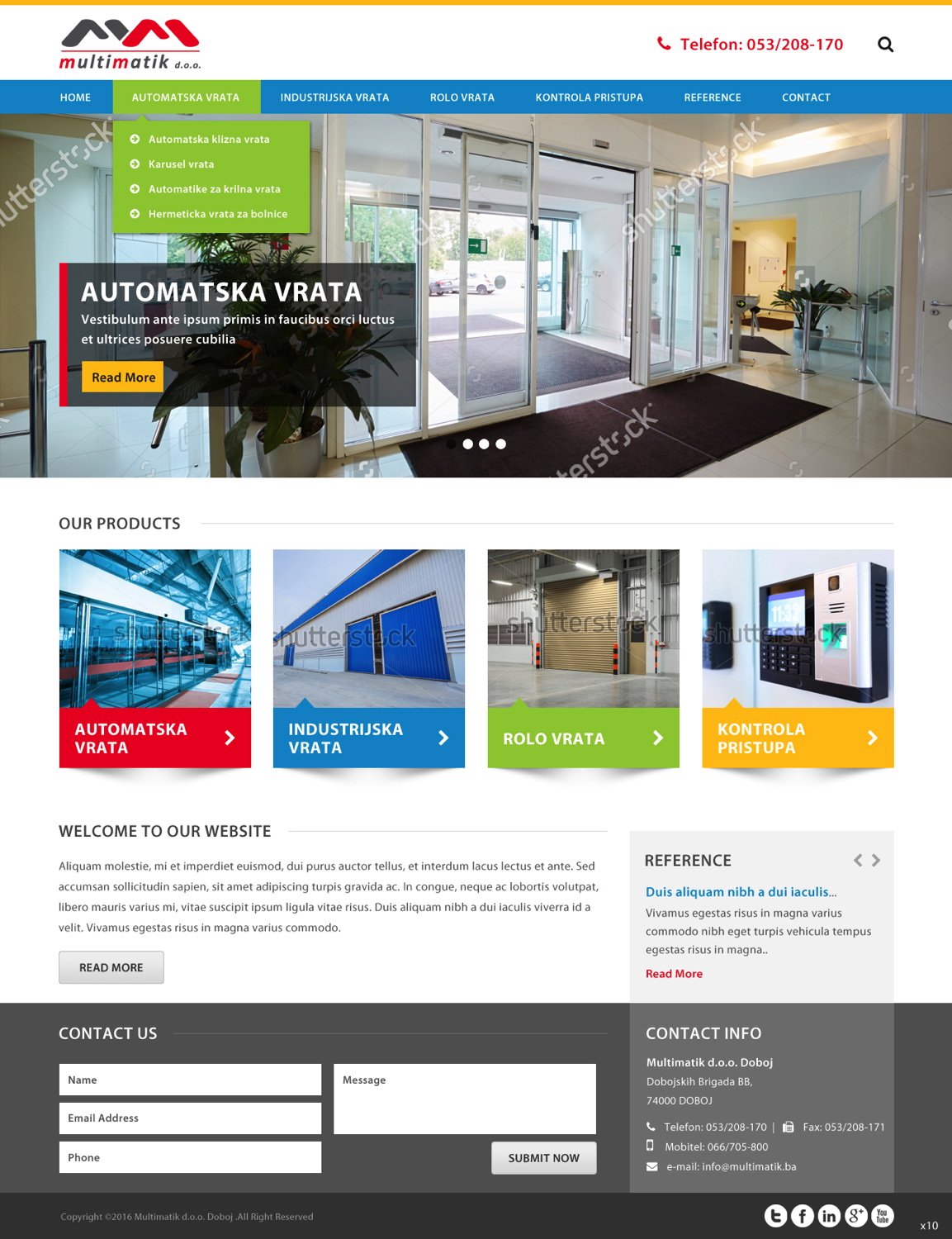 Web Design by pb for Multimatik d.o.o. | Design #10184603