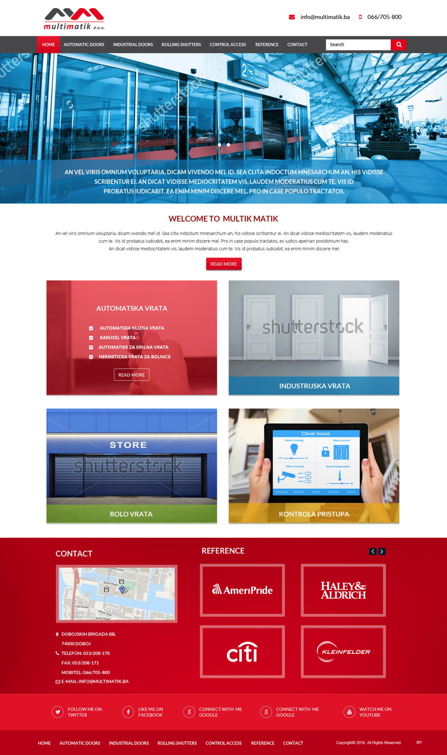 Web Design by pb for Multimatik d.o.o. | Design #10184606