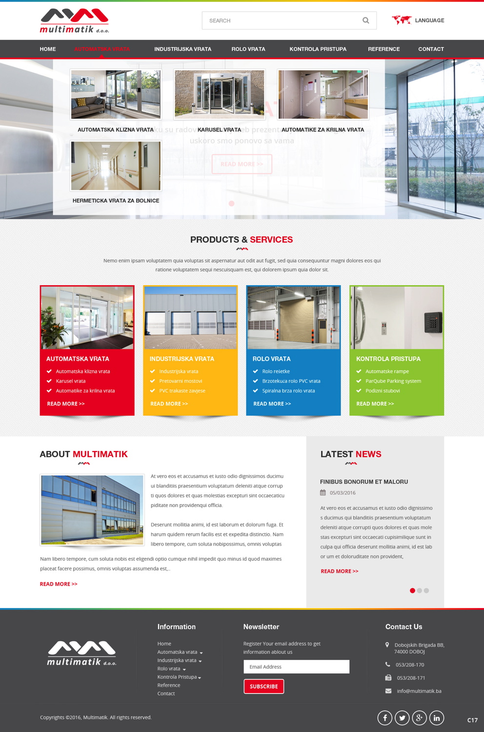 Web Design by pb for Multimatik d.o.o. | Design #10184633