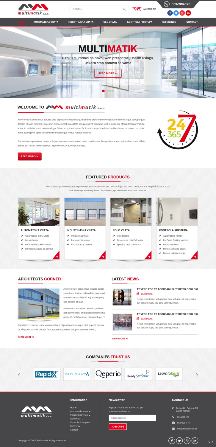 Web Design by pb for Multimatik d.o.o. | Design: #10202807
