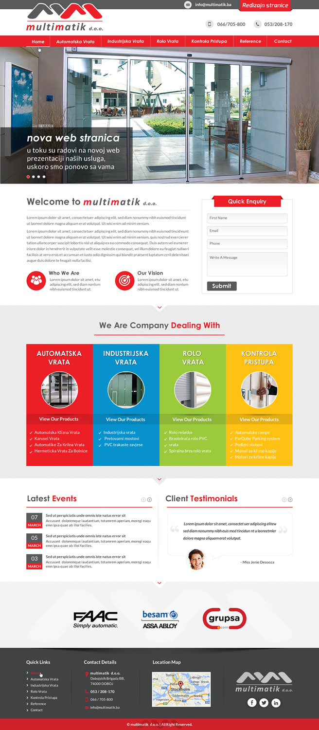 Web Design by Sbss for Multimatik d.o.o. | Design #10187238