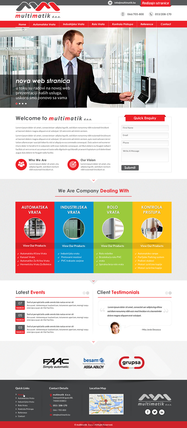 Web Design by Sbss for Multimatik d.o.o. | Design #10187241