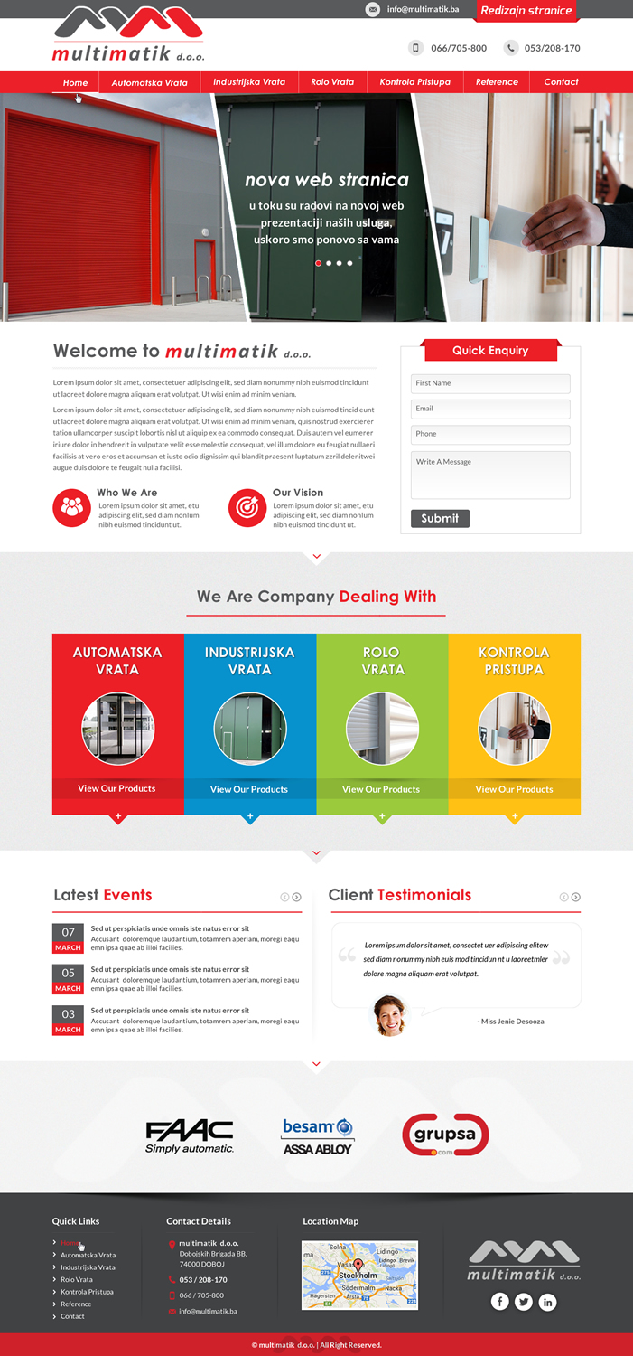 Web Design by Sbss for Multimatik d.o.o. | Design #10188781